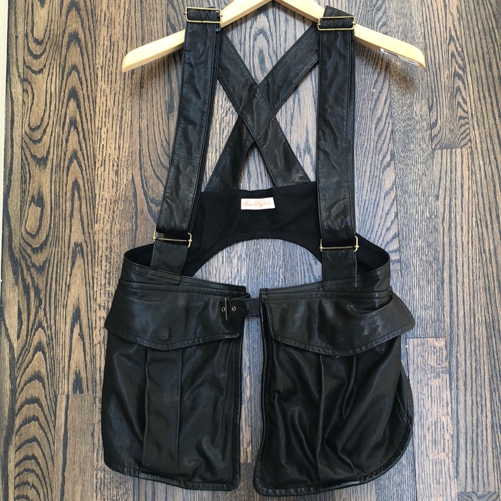 Mara Hoffman Stylish Black Women's Top with Suspenders